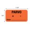 Nevs Label, Parvo Date_ 7/8 x 1-5/8 Flr Orange w/Black LW-0068 - alternate 2